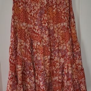 Floral Maxi Skirt Size Medium